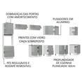 thumbnail image 4 of Cocina Integral Modular Madesa Lux 400cm BG, 4 of 5
