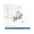 thumbnail image 3 of Moen Kingsley Chrome Two-Handle Bathroom Faucet, 3 of 4