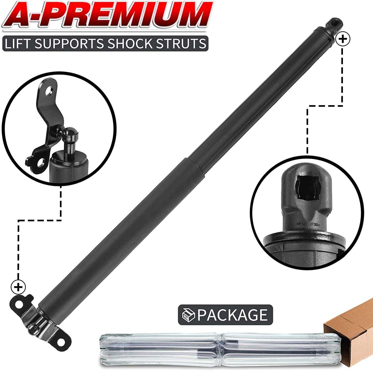 A-Premium Rear Right Lift Support Shock Strut Compatible with Mercedes-Benz W164 ML320 2007-2009 ML350 ML450 ML500 ML550 ML63 AMG With Manual Opening 