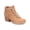 Tan Cognac Nubuck, variant on BOC Womens Brown Comfort Breathable Alder Round Toe Block Heel Lace-Up Booties 11 M