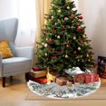 thumbnail image 3 of ¡Ganga del Día!, Falda de árbol de Navidad con cuello de 48 pulgadas, árboles de Navidad, copos de nieve, decoración navideña suave, falda de árbol de Navidad con copos de nieve a cuadros, acebo, 3 of 8