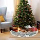 thumbnail image 4 of Xihbxyly Dias de Estreno Falda de Navidad de 48 Pulgadas, Árboles de Navidad, Copos de Nieve, Decoración Navideña Suave, Falda de Árbol de Navidad de Copos de Nieve a Cuadros, Acebo, 4 of 6