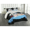 thumbnail image 2 of Ambesonne Cartoon Quilted Coverlet 3 Pcs, Wonderland Tale, Queen Size, Multicolor, 2 of 4