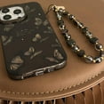 thumbnail image 4 of Designed for iPhone Case,Luxury translucent Butterfly Pattern with Pearl hand Bracelet camera lens Protection shockproof Protective Cover Phone Case (iPhone 15 Pro,Black), 4 of 5