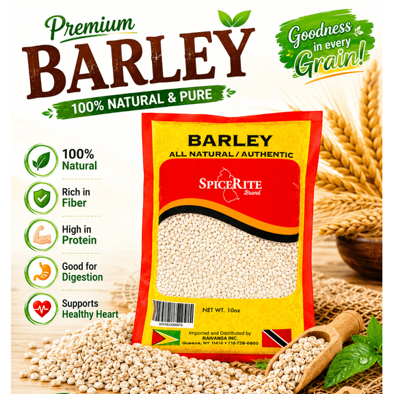 SpiceRite Barley: 100% Natural, High Fiber Grain