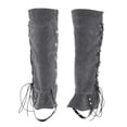 thumbnail image 2 of Milaget Gothic Steam Pirate Boot Covers Faux Leather Waterproof Boot Covers for Gray, 2 of 9