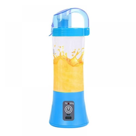 

Personal Juicer USB Rechargeable Blender for Shakes Smoothie and Fruit Juice Mini Mixer with A 400ml Portable Bottles BPA Free (Blue)