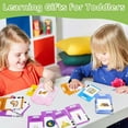 thumbnail image 5 of Talking Flash Cards Learning Toys with 255Pcs Cards Educational Words Learning Toys Flashcard Machine Words Card Reader Speech Therapy Educational Toy for Toddlers 2-6 Years Old-Pink, 5 of 8