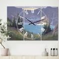 thumbnail image 2 of Designart 'Iceberg Lake' Large Traditional Wall Clock, 2 of 3