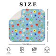 thumbnail image 4 of Pioneer Flower Floral Print Pattern Kitchen Dish Drying Mat 1 Pack, Ultra Absorbent Microfiber Drainer Mat, 16"x18", 4 of 6