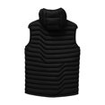 thumbnail image 5 of USNSM Men's Lightweight Puffer Vest with Detachable Hood Sleeveless Quilted Padded Thermal Winter Jacket Outerwear Black L, 5 of 8