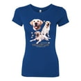 thumbnail image 2 of If It's Not a Yellow Lab It's Just a Dog Gift | Womens Dog Lover Slim Fit Junior Tee, Royal, Medium, 2 of 3