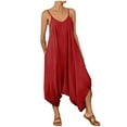 thumbnail image 2 of LSLJS Combinaison Pantalon Décontractée d'Été Imprimée Sans Manches et Dos Nu pour Femmes, One Piece Combinaisons Cadeaux pour Femmes, 2 of 8
