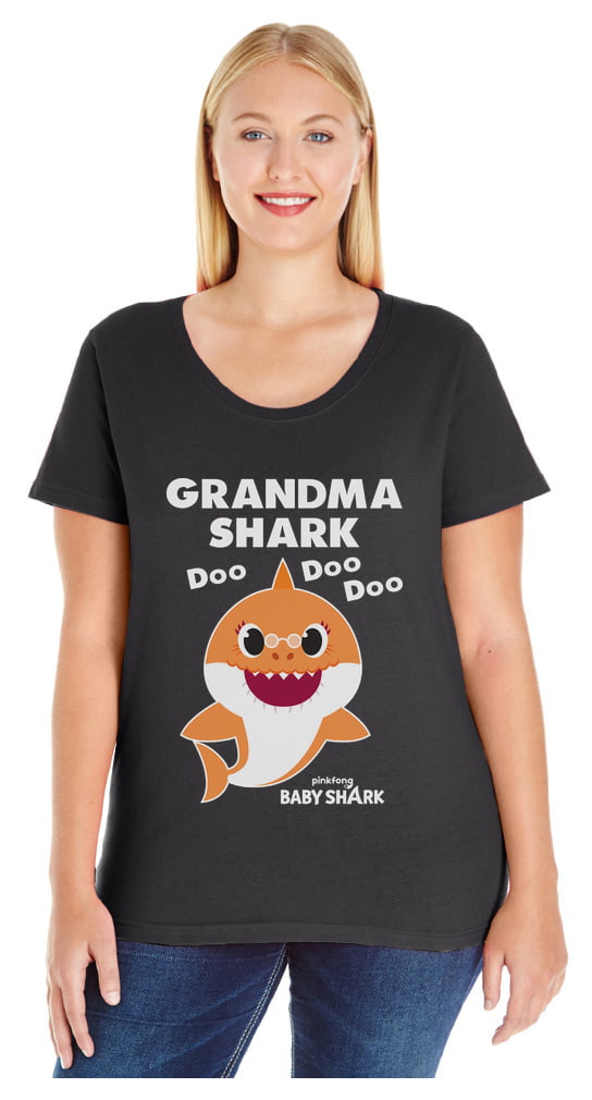 Grandma Shark Doo Doo Doo Baby Shark Nana Women T-Shirt