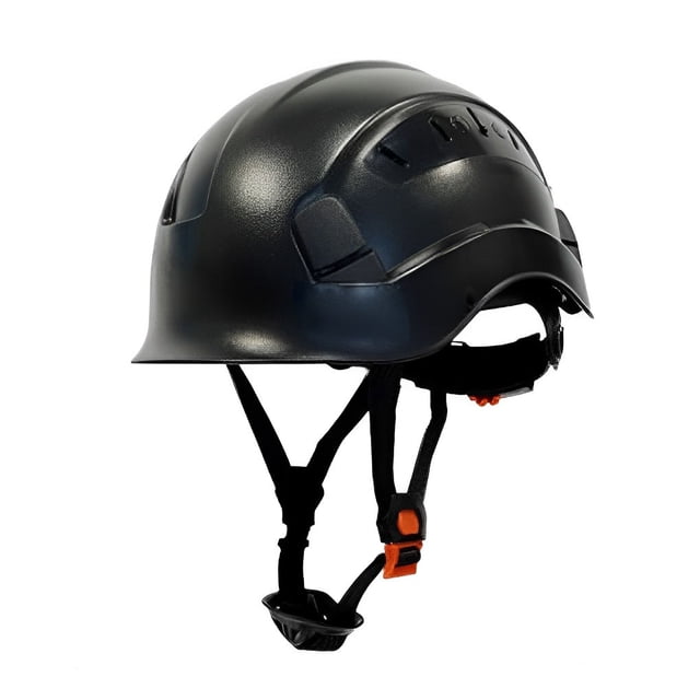 Inteprter Casco de seguridad Equipo de protección Casco Transpirable con visera Equipo de ciclismo profesional Universal Sunproof Cadenas y protecciones para puertas de seguridad Negro