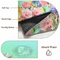 thumbnail image 6 of Teal Green Hummingbirds Entryway Rug 2'x3'&nbsp; Non Slip Front Door Mats, Spring Watercolor Flowers Plant Entrance Rugs Indoor Outdoor Carpet, Washable Floor Mats Small Area Rug for Bedroom Kitchen, 6 of 8