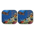 thumbnail image 7 of Kll Colorful Coral Reef Windshield Sun Shade 2-Piece Foldable Car Front Window Sunshade For Most Sedans Suv Truck- Medium, 7 of 7
