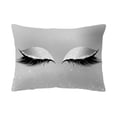 thumbnail image 1 of de almohada con estampado de pestañas de rayas Funda de almohada Decoraciones diarias Funda de almohada para sofá de cojines Fund 9 Colco Fundas de cojín, 1 of 6