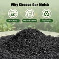 thumbnail image 2 of 1.85 Cu. ft. - 30 Lbs Black Shredded Rubber Mulch for Garden Ground Areas, and Landscaping, 2 of 7