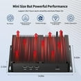 thumbnail image 4 of Fanless Industrial Mini PC,Thdeukoty Desktop Computer HTPC i7-1165G7 Windows 10 Pro,16G DDR4 RAM 256G SSD,2xCOM 4xUSB 3.0,4K HDMI/VGA,Gigabit Ethernet 2.4G+5G WiFi,Full Metal Case,Auto Power On, 4 of 5