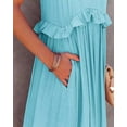 thumbnail image 2 of Boho Maxi Dresses for Women Casual Sleeveless  Flowy Long Dress Summer Beach Holiday Sundress, 2 of 4
