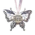 thumbnail image 1 of Qarigey Adornos de ángel con colgante de mariposa de recuerdo para papá, recuerdo de cinta de mariposa con letras plateadas, conmemoración de seres Ropa, zapatos y accesorios Miscelánea Mamá Qarigey  AP007121-02, 1 of 6