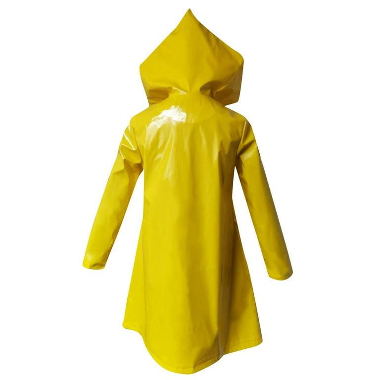 Waterproof Yellow Raincoat for Women with Large Hood, Lightweight