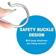 thumbnail image 7 of Minzimin 10/20 Pcs S Hooks for Hanging, Heavy Duty S Shaped Hooks Silver, Kitchen Hooks, S Hanger Hooks for Plants, Pots, Towels and Bags, with Safety Buckle Design, 3.5 Inch, 7 of 7