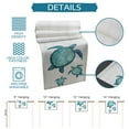 thumbnail image 7 of Table Runner Dresser Scarves 36 Inch Long, Ocean Coastal Beach Teal Sea Turtle Linen Dining Table Runners Farm Rustic Wooden Plank Tabletop Scarf for Wedding Holiday Party Kitchen, 7 of 7