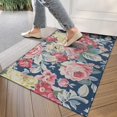 thumbnail image 4 of Pioneer Flower Floral Print Pattern Door Rugs,Washable Non Slip Door Mats Indoor,Decorative Door Mats,Entry Mat Indoor for Entrance,Bedroom,Kitchen,Bathroom,17"x30", 4 of 6
