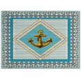 thumbnail image 2 of Area Rug 2'7''x5' Vintage Ocean Golden Anchor Blue Stripes Washable Area Rugs Non Shedding Floor Carpet Rubber Backing Non-Slip Indoor Mats for Living Room Bedroom Kitchen, 2 of 8