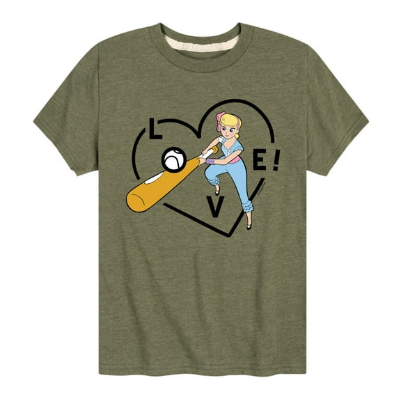 Toy Story - Bo Peep Baseball Love - Toddler And Youth Short Sleeve Graphic T-Shirt
