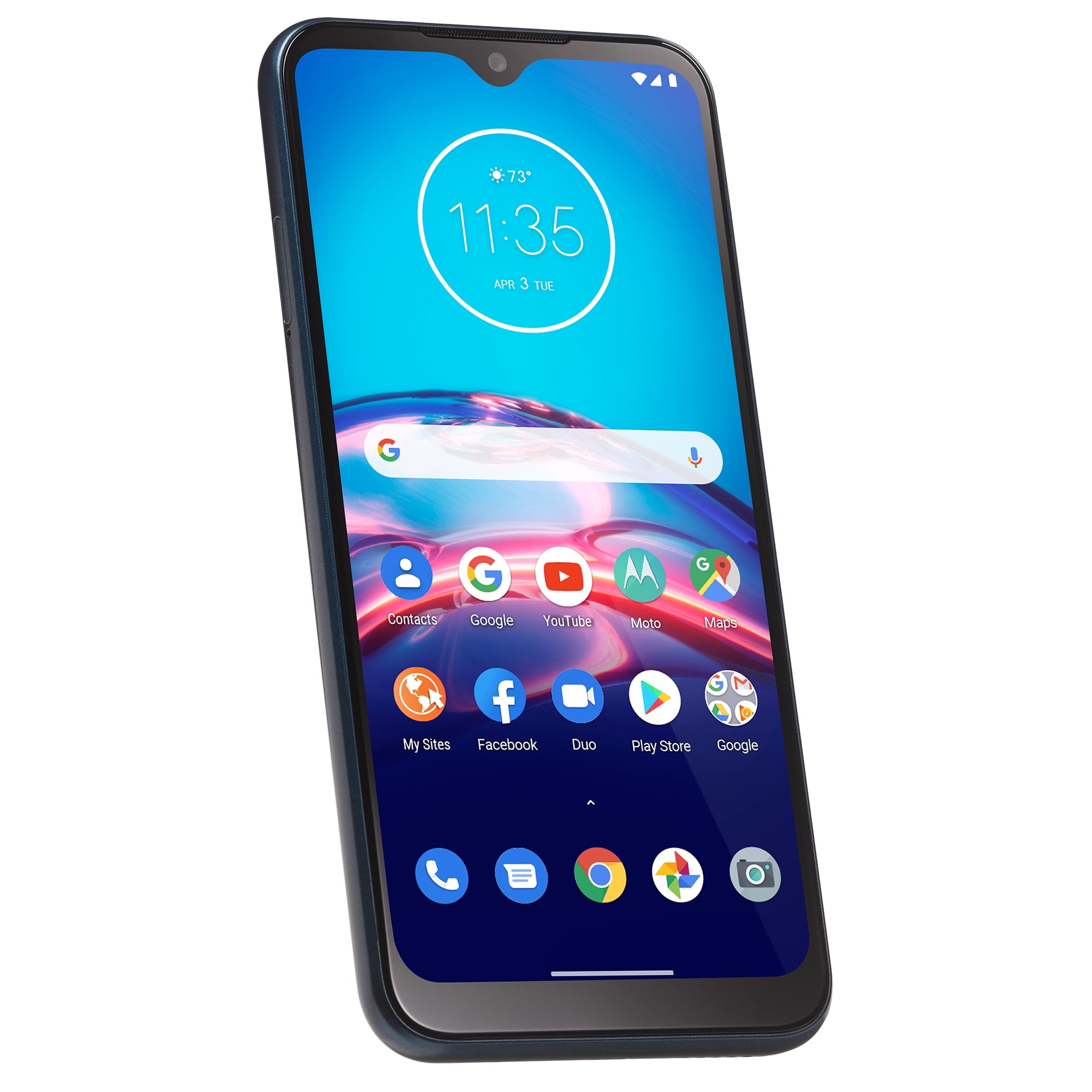 Total Wireless Motorola Moto E, 32GB, Midnight Blue - Prepaid Smartphone -