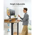 thumbnail image 4 of CHITOOMA 48″ x 24″ Electric Standing Desk with 2 Drawers, C-Clamp Mount Compatible, Height Adjustable Computer Desk, Home Office Stand Up Desk with 4 Preset Heights & 2 Hooks, Vintage Brown, 4 of 6
