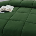 All Season Green 3 Piece King Size Down Alternative Comforter Set with