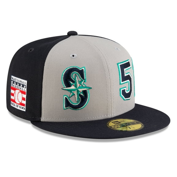 Men's New Era Ichiro Suzuki Navy/Gray Seattle Mariners 2025 Baseball Hall of Fame 59FIFTY Fitted Hat