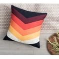 thumbnail image 5 of Ada Home Decor Decorative Square Throw Pillow, 18" x 18", Colorful Chevron Printed, 5 of 6