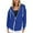 Blue, variant on Winter clothing for women Plus Size Hooded Jacket For Zip Up Casual Outerwear Cozy Soft Warm Sportswear Long Sleeve Streetwear