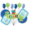 11 pc Welcome Little One Baby Boy Balloon Bouquet Party Decoration Shower Train