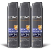 Lotrimin AF Athlete's Foot Daily Prevention Deodorant Powder Spray, Tolnaftate Antifungal, Clinically Proven Antifungal Prevention of Most Athlete's Foot, 5.6 Ounces 160 Grams Spray Can Pack of 3