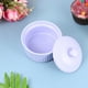thumbnail image 4 of EeaseMX Recipiente de cerámica para hornear, resistente al calor, para pudín, gelatina, postre, tazón pequeño con tapa para cocina casera (morado), 4 of 7