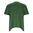 thumbnail image 5 of Delayuji Women Plus Size Tops Cut Out V Neck 3/4 Sleeve Blouses Casual Tunic Tops To Wear with Leggings Green Xxxl Polyester,Spandex Short Sleeve Shirts for Women, 5 of 7