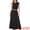 Black, variant on Women's Ribbed Knit Cropped Top A-Line Midi Skirt Set XL Beige