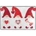 thumbnail image 4 of SKYSONIC Valentines Gnomes Non-Slip Area Rug, Red Heart Floor Carpet Comfort Floor Mats Decor for Indoor Front Porch,Living Room, Bedroom,Kitchen,72"x48", 4 of 5