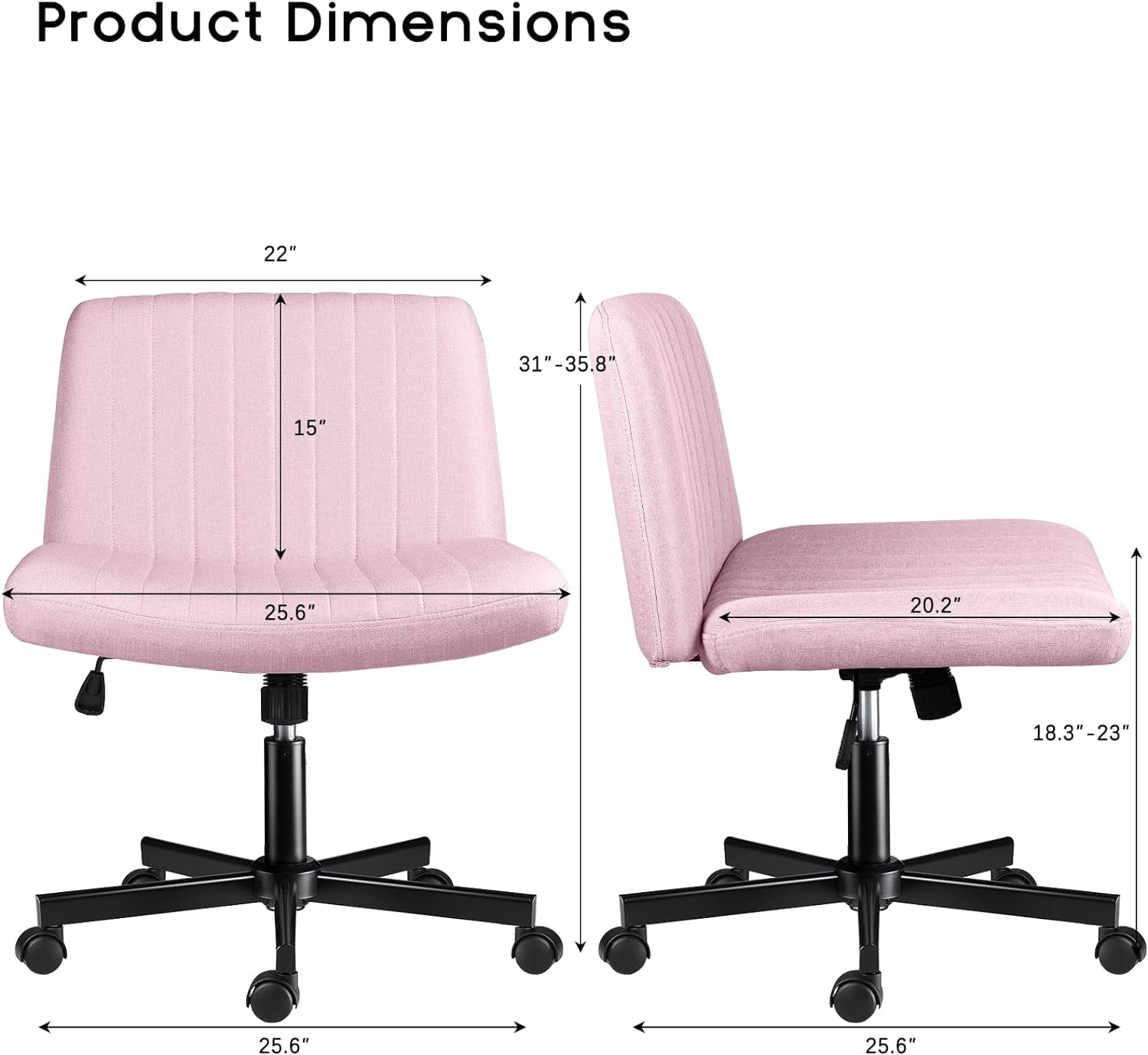 Criss Cross Desk Chair with Wheels, Ergonomic and Flexible for Comfortable sitting