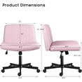 thumbnail image 5 of Criss Cross Desk Chair with Wheels, Ergonomic and Flexible for Comfortable sitting, 5 of 7