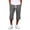 Dark Gray, variant on Men’s Waffle Straight Leg Wide Leg Sports Casual Trousers Seven Quarter Pants