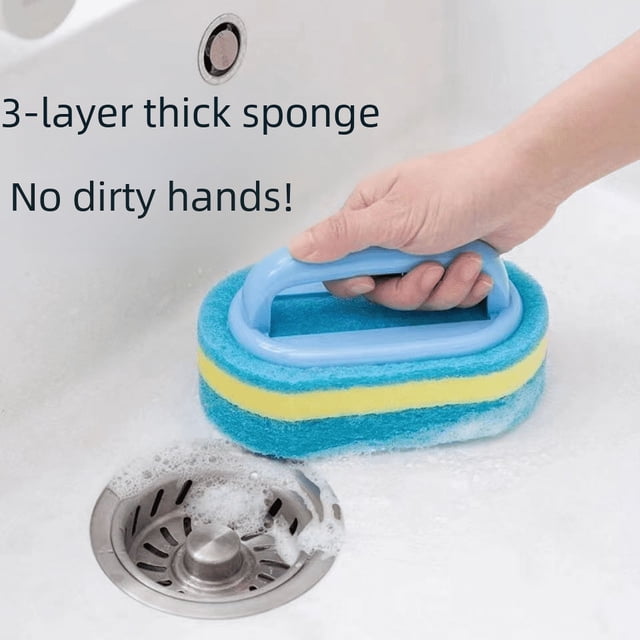 Cepillo para limpiar azulejos de cocina y baño, cepillo para limpiar vidrios, fregaderos, ollas, estufas, cepillos para limpiar paredes
