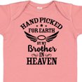 thumbnail image 4 of Inktastic Handpicked for Earth by My Brother in Heaven Angel Wings Boys or Girls Baby Bodysuit, 4 of 5