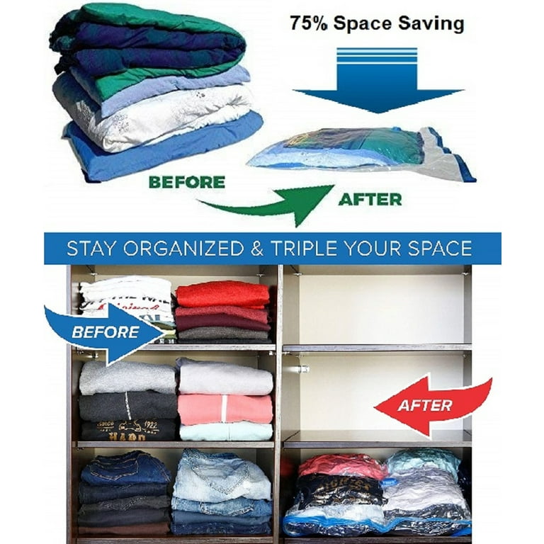 Extra Large Vacuum Storage Bags Space Saver Sealer Bag Closet